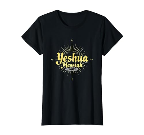 Yeshua Messiah Radiant Faith Herren Christian Inspirational T-Shirt, Damen, Schwarz, XS Yeshua Messiah Radiant Faith Herren Christian Inspirational T-Shirt, Damen, Schwarz, XS von Generic