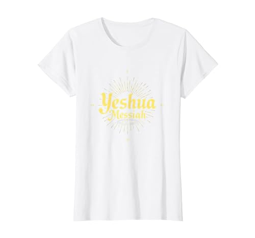 Yeshua Messiah Radiant Faith Herren Christian Inspirational T-Shirt, Damen, Weiß, XS Yeshua Messiah Radiant Faith Herren Christian Inspirational T-Shirt, Damen, Weiß, XS von Generic