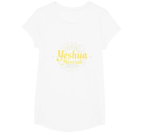 Yeshua Messiah Radiant Faith Herren Christian Inspirational T-Shirt, Girls, Weiß, XS Yeshua Messiah Radiant Faith Herren Christian Inspirational T-Shirt, Girls, Weiß, XS von Generic