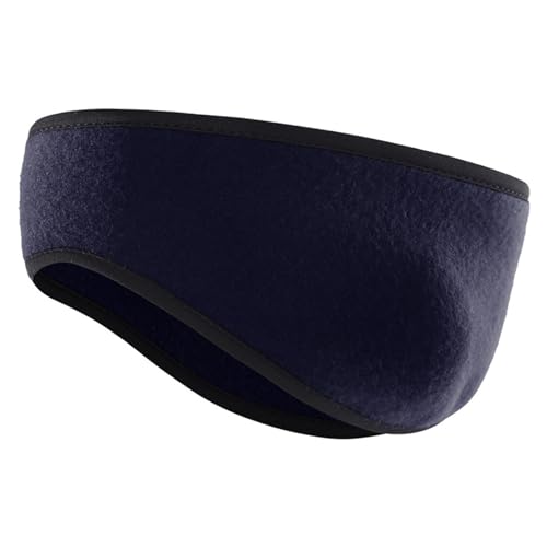 Yeucan Ohrenwärmer, Fleece-Stirnbänder, Lauf-Stirnband, Winter-Ohrabdeckungen, Sport-Stirnband, warme Ohrenschützer für Radfahren, Sport, Damen und Herren,Navy blau von Generic