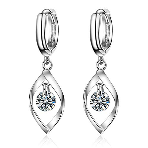 Yikoly 2 Paare Damen Ohrringe Silbert 925 Creolen Schlicht Unendliche Symbol Twist Linie Lange Süß Ohrstecker Mode Hoop Yikoly 2 Paare Damen Ohrringe Silbert 925 Creolen Schlicht Unendliche Symbol Twist Linie Lange Süß Ohrstecker Mode Hoop von Generic