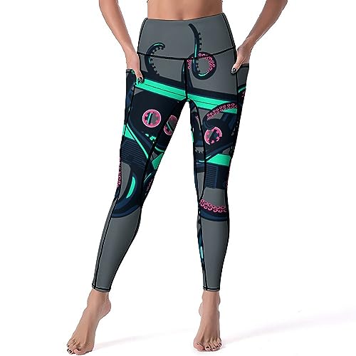 Yoga-Hosen Oktopus Damen Yoga Leggings Sport Gymnastikhosen von Generic