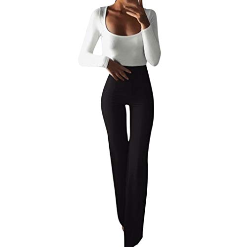 Yogahose Damen Lang Baumwolle Schlaghose Damen Stoff Elegant High Waist High Waist Stoffhose Eng Freizeithose Lang Stretch Relaxhose Lounge Hose Mit Gummizug Sommerhose Lässiges Fitnesshose Yogahose Damen Lang Baumwolle Schlaghose Damen Stoff Elegant High Waist High Waist Stoffhose Eng Freizeithose Lang Stretch Relaxhose Lounge Hose Mit Gummizug Sommerhose Lässiges Fitnesshose von Generic