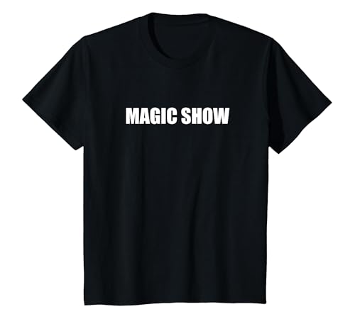 Zaubershow T-Shirt, Kinder, Schwarz, 104 von Generic