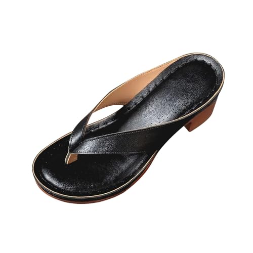 Zehentrenner Sandalen Damen mit Absatz Plateau Pantoletten Sommer Flip Flops Elegant Hausschuhe Toe Split Sommerschuhe Strandschuhe Bequem Slipper Rutschfeste Flipflop Schuhe Strand Zehentrenner Sandalen Damen mit Absatz Plateau Pantoletten Sommer Flip Flops Elegant Hausschuhe Toe Split Sommerschuhe Strandschuhe Bequem Slipper Rutschfeste Flipflop Schuhe Strand von Generic