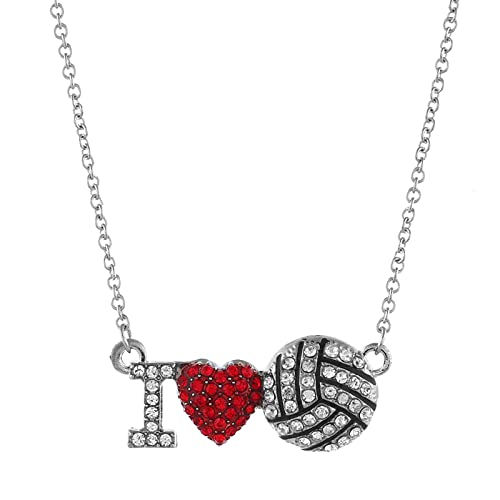 Zierliche Damen-Halsketten, Vater-Ideen, Basketball-Geschenke, Mutter-Halskette, Strasssteine, Team-Diamant, Geschenk für Spieler, Senioren, Kugelkette für Mädchen, Korb, Halsketten und Anhänger, C, von Generic