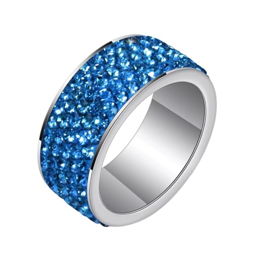 Zirkonia-Ring für Herren, Edelstahlring, Schmuck, 8 mm, rund, mit bunten Zirkonia-Eheringen, Herren- und Damen-Accessoires Zirkonia-Ring für Herren, Edelstahlring, Schmuck, 8 mm, rund, mit bunten Zirkonia-Eheringen, Herren- und Damen-Accessoires von Generic
