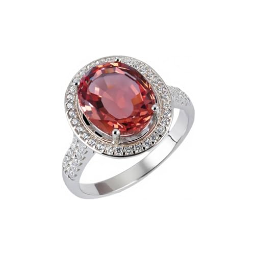 Zultanit Oval 12 * 10mm Sultanit Ring 925 Sterling Silber Farbwechsel Nano Diaspore Mehrfarbiger Edelstein Feiner Schmuck für Frau (7) von Generic
