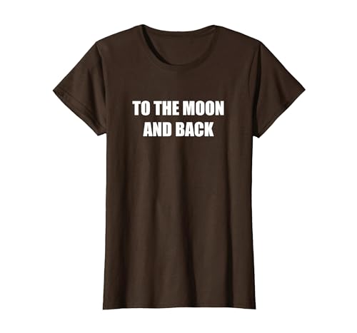 Zum Mond und zurück T-Shirt, Damen, Braun, XS Zum Mond und zurück T-Shirt, Damen, Braun, XS von Generic