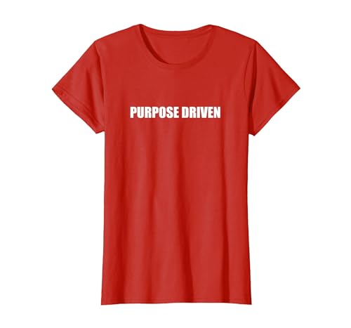 Zweck angetrieben T-Shirt, Damen, Rot, M von Generic