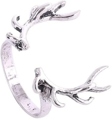 Zweigdekoration in Form eines Hirschgeweihs mit Leuchtring und Retro-Design, nicht geschlossen, für Männer und Frauen von Generic