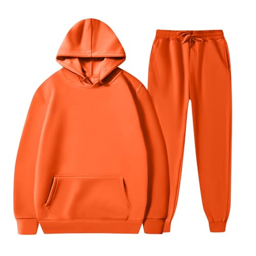 Zweiteiler Damen Trainingsanzug Sportanzug Mode 2 Teiliges Set Sport Hoodie Langarm Sweatshirt Pullover Top + Lange Hose Jogginganzug Sportbekleidung Freizeitbekleidung Outfit Tops von Generic
