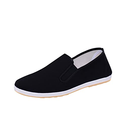 atmungsaktive Schuhe im freien Keile Mode Slip on beiläufige Frauen Freizeit Frauen Freizeitschuhe Hallux Schuhe Für Damen Ballerina (Black, 45) von Generic