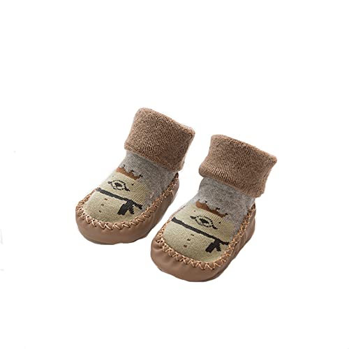 hallenturnschuhe mädchen - Sockenschuhe baby antirutsch Lauflernschuhe Kleinkind krabbelsocken Gummisohle sportschuhe Junge stoppersocken weich bequem Babyschuhe Stricken Hüttenschuhe von Generic