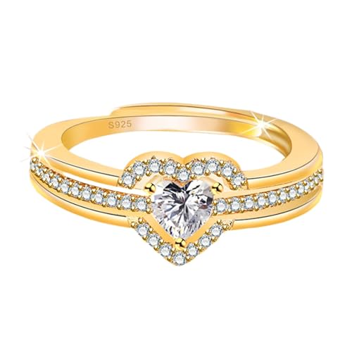 herzstein ring verstellbar herz ring hochzeitsring offen frauen sie refer to beschreibung kupfer unisex von Generic