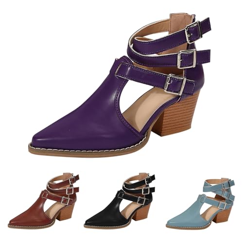 high heels damen riemchen - sandaletten damen mit blockabsatz - pumps quadratischer Zehenbereich abendschuhe geschlossene sandalen Schnalle abendschuhe elegant Stöckelschuhe Kleid Schuhe high heels damen riemchen - sandaletten damen mit blockabsatz - pumps quadratischer Zehenbereich abendschuhe geschlossene sandalen Schnalle abendschuhe elegant Stöckelschuhe Kleid Schuhe von Generic