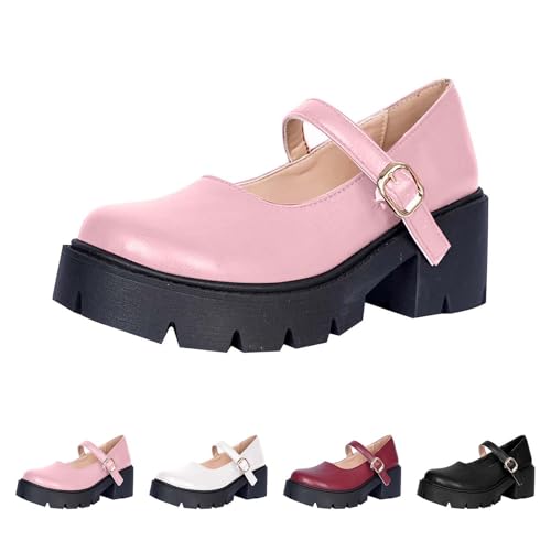 mary jane halbschuhe für damen leder - mokassins damen leder mit absatz - lederschuhe Blockabsatz Profilsohle Absatzschuhe Slip On Kleidschuhe elegante Einzelne Schuhe bequem slippers mary jane halbschuhe für damen leder - mokassins damen leder mit absatz - lederschuhe Blockabsatz Profilsohle Absatzschuhe Slip On Kleidschuhe elegante Einzelne Schuhe bequem slippers von Generic