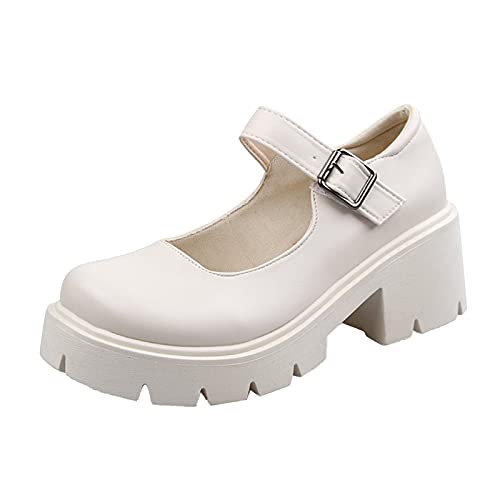 mary jane halbschuhe für damen leder - mokassins damen leder mit absatz - lederschuhe Blockabsatz Profilsohle Absatzschuhe Slip On Kleidschuhe elegante Einzelne Schuhe bequem slippers mary jane halbschuhe für damen leder - mokassins damen leder mit absatz - lederschuhe Blockabsatz Profilsohle Absatzschuhe Slip On Kleidschuhe elegante Einzelne Schuhe bequem slippers von Generic