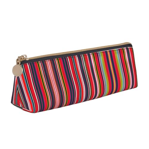 mit Reißverschluss Federtasche Bunte Streifen Bleistift Beutel Praktischem Bleistiftetui für College-Studenten Kinder Mädchen von Generic