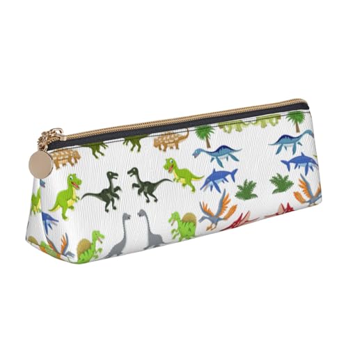 mit Reißverschluss Federtasche Cartoon-Dinosaurier-Bilder Mäppchen Premium Federmappe für Schulsachen College Student von Generic