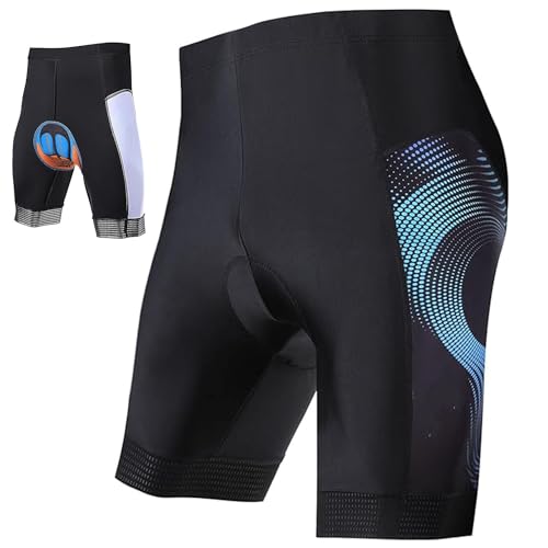 nanologi Radlerhose Herren mit Sitzpolster 3D, Fahrradhose Schnelltrockende, Elastische Radhose Atmungsaktiv aus Polyamid Fahrradhose Herren - XL von Generic