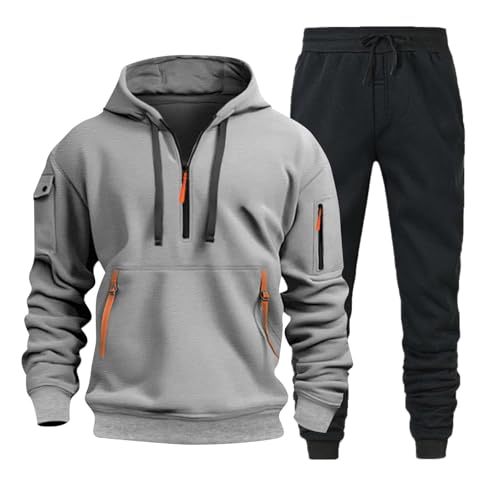 Herren Pullover Set, Fußball Winter Thermo Anzug, Retro Trainingsjacke, Jogging Jacke, Joginanzüge, Homewear, Hoodie, None of Us Tracksuit, Trainingsanzug von Generic