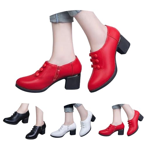 pumps damen high heels mit riemchen geschlossene sandalen - ankle boots damen mit absatz schnürung - Kurzschaft-boots-stifel blockabsatz Stöckelschuhe elegant Einzelneschuhe Kleid Schuhe pumps damen high heels mit riemchen geschlossene sandalen - ankle boots damen mit absatz schnürung - Kurzschaft-boots-stifel blockabsatz Stöckelschuhe elegant Einzelneschuhe Kleid Schuhe von Generic