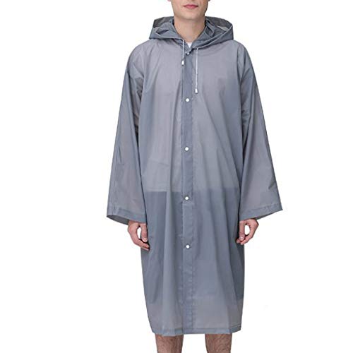 regenkleidung fahrrad herren, Festival Wasserdicht Lustig Regen Poncho Regenjacke XXl Atmungsaktiv mit Ärmeln Regenkleidung Regenponchos Herren Damen Leicht Durchsichtig Regencape Rain Poncho von Generic