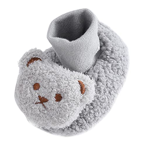 stoppersocken baby Plüsch - Lauflernschuhe Kleinkind Winterschuhe Flauschig Babyschuhe Rutschfeste Bodensocken Weicher sockenschuhe Flauschig Fleeceschuhe Süße kinderschuhe von Generic