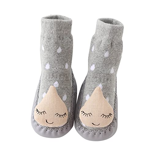 stoppersocken baby Plüsch- Winterschuhe Flauschig Lauflernschuhe Kleinkind Babyschuhe Rutschfeste Bodensocken Weicher sockenschuhe Flauschig Fleeceschuhe Süße kinderschuhe von Generic