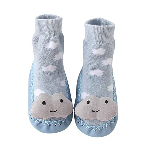 stoppersocken baby Plüsch- Winterschuhe Flauschig Lauflernschuhe Kleinkind Babyschuhe Rutschfeste Bodensocken Weicher sockenschuhe Flauschig Fleeceschuhe Süße kinderschuhe von Generic