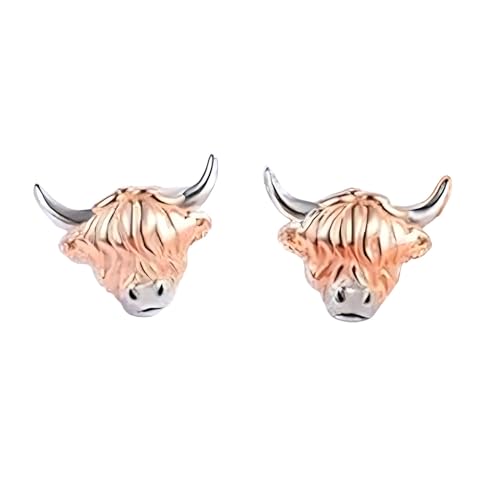 süße Kuh-Ohrringe, Emaille-Ohrringe für Mädchen Frauen, Tierliebhaber-Ohrringe, Party-Geschenke ZcQ181 (B, One Size) von Generic