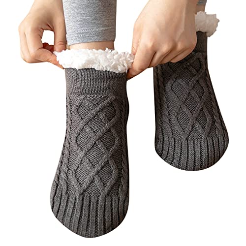 warme Stiefelsocken WollSocken Winter Bunte Wintersocken superweich Pantoffelsocken Samt gefütterte Socken Personalisiert von Generic