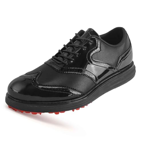 wasserdichte Golfschuhe Mode Golf Turnschuhe Stachellos Freizeitschuhe Outdoor Männliche Wanderung Trainingsschuhe,Schwarz,40 EU von Generic