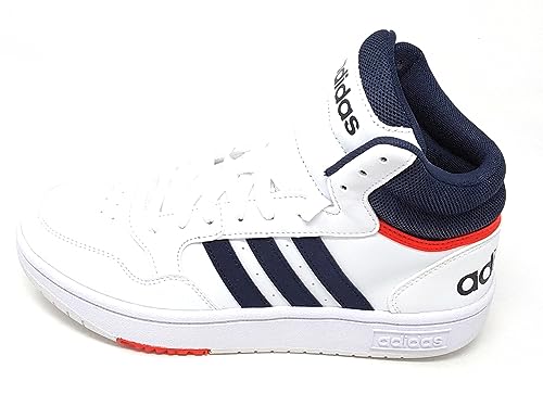 Adidas Hoops 3.0 Mid GY5543 Weiß/Marineblau, Weiß Marineblau, 38 2/3 EU von Generico