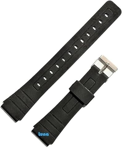 Armband aus Kunstharz, kompatibel mit CASIO F-91W – Breite 18 mm – F-91 / F-105W / W-59 von Genérico