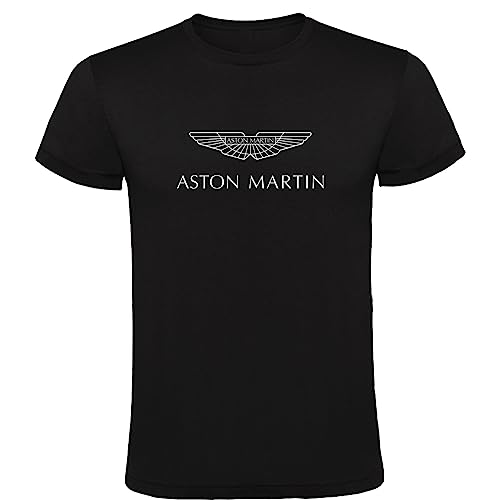 Aston Martin T-Shirt für Fans aus 100% Baumwolle für Fans von Aston Martin, Schwarz , L von Genérico