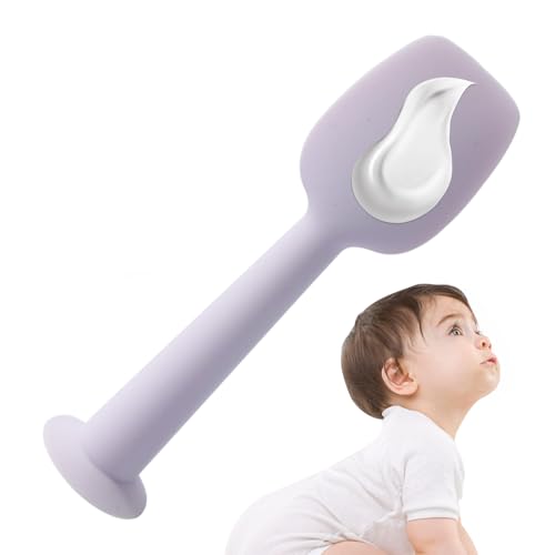 Baby Windelcreme Spatula - Babyfreundlicher Cremespatel mit flexibler Spitze und praktischer Saugbasis, leicht zu reinigen | Baby Applikator, Knöpfe und Pflege von Genérico