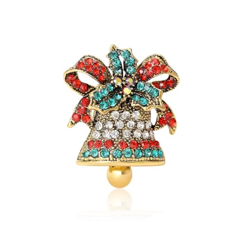 Brooch Damenmode einzigartig Diamant Wasserkristall Retro Revers Emaille Sicherheitsbrosche für die Dekoration von Jacken Rucksack DIY, 5cm, Metall von Genérico