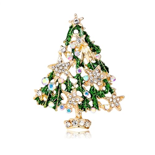 Brooch Damenmode einzigartig Diamant Wasserkristall Retro Revers Emaille Sicherheitsbrosche für die Dekoration von Jacken Rucksack DIY, 5cm, Metall von Genérico