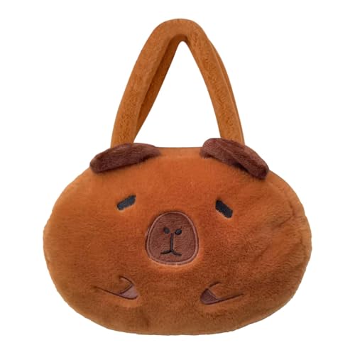 Capybara Puppengeldbörse – entzückende kleine Tasche | Carpincho Plüschtier-Tasche | niedliche Plüsch-Tasche, Cartoon-Karpincho-Puppen-Tasche, bunt, squint von Genérico