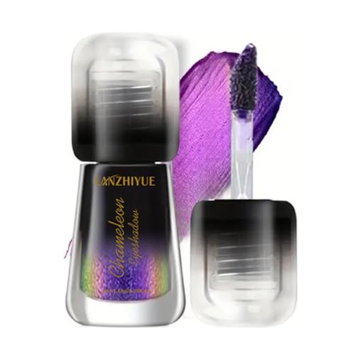 Chamäleon Flüssiger flüssiger Lidschatten intensiv Pigmented Liquid Shimmer, Augen-Make-up für Frauen, pigmentierter Lidschatten für festliche Looks, Weihnachts-Essentials u von Genérico