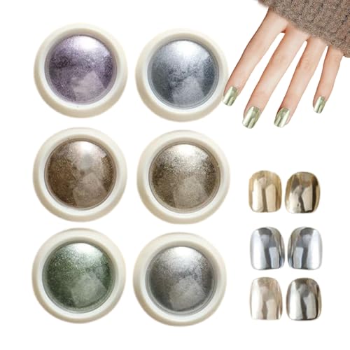 Chrom-Nagelpulver-Set – -Glanzpigment für Nägel mit Spiegel-Finish, holografisches Glitzerpulver für Maniküre, ideales Geschenk für Frauen und Jugendliche von Genérico