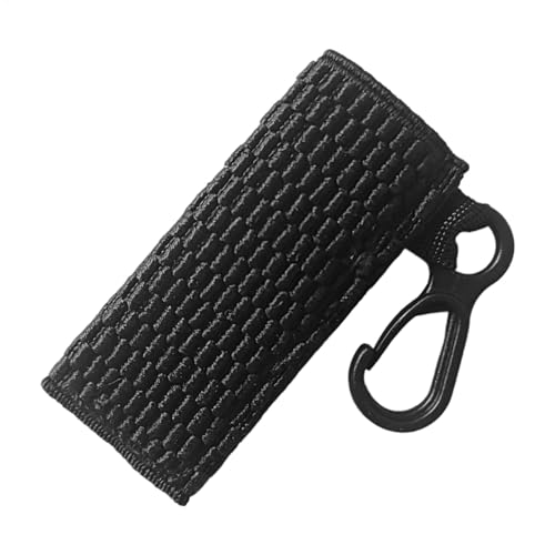 Darstellung der Lippenölabdeckung – Schlüsselanhänger für Lippenbalsam | Clip an der Hülsenhalterung mit Chap-Stick | Schlüsselring für Lipgloss | die Tasche, Schwarz, Consulte la descripción, Siehe von Genérico