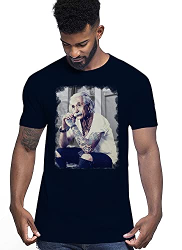 Einstein Genius Tatuato Color & Grey Art. 18-84 Herren Fashion 100% gekämmte Baumwolle, Blau - Farbe, XXL von Generico