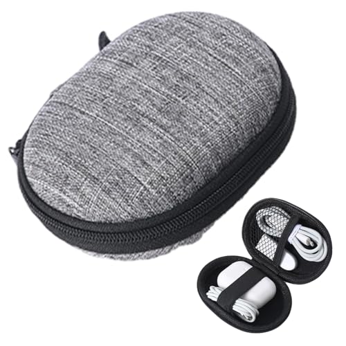 Elektronisches Kabelgehäuse: Wasserdichte Reisetasche mit Griff, Technologie-Organizer für Tablets, Zubehör und Geräte, tragbare Tasche mit zwei Fächern für Kabel, Ladegeräte, Großes Oval, Consulte la von Genérico