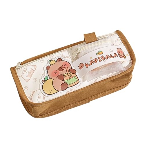 Federmäppchen, Federmäppchen, Organizer für Stifte mit Cartoon-Reißverschluss, Federmäppchen aus Segeltuch, Federmäppchen, Schreibwaren, für Schulreisen, Sali von Genérico