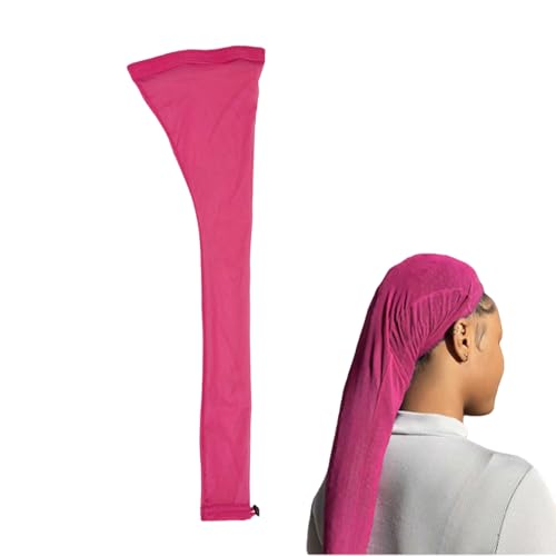 Flechthülse, elastisches Netz für Zöpfe mit Schutz – atmungsaktive elastische Abdeckung mit Bändern für Reisen Perücken Zöpfe Mädchen Frauen von Genérico