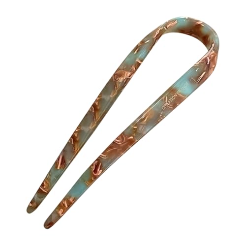 French U Film – Classic Classic 2 Prong Hair Sticks für Frauen, Vintage- -Zubehör | U-förmige Haarclips für elegante Dutts, Haarnadeln von Genérico