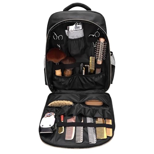 Friseur-Rucksack, Friseurbeutel, Organizer-Tasche für Haarschneider, Aufbewahrungstasche, Reiserucksack, Reisetasche für Friseursalon, große Kapazität, Organizer-Tasche von Genérico